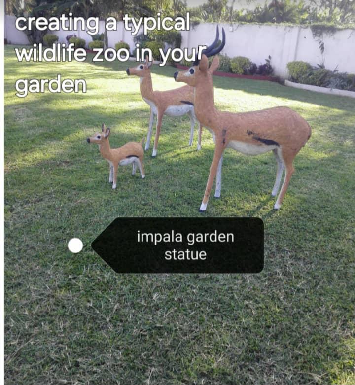 Impala garden statues — wildlife garden